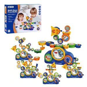 STEM Gears Toys for Kids Ages 3+, Creative Learning Building Blocks, 13pcs Educa